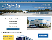 Tablet Screenshot of anchorbaystorage.com